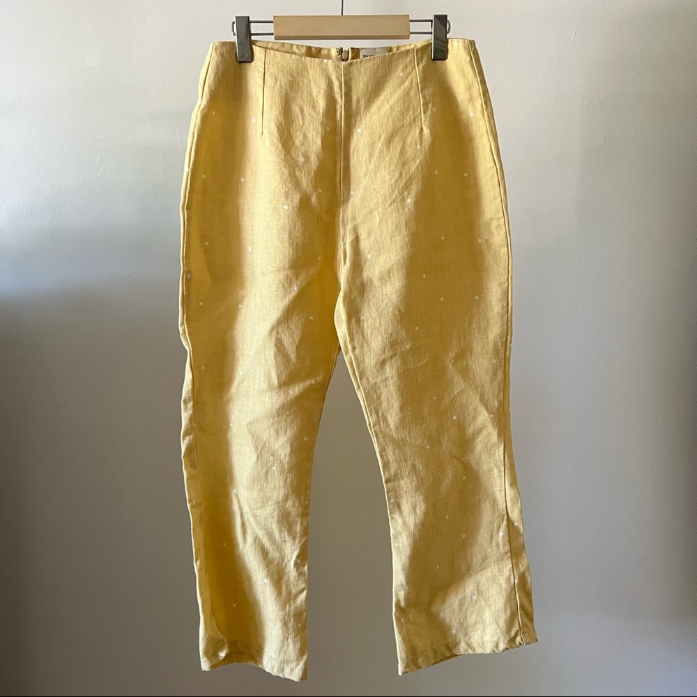 Zulu & Zephyr Linen Polka Dot Pants Size Small - Picture 4 of 15